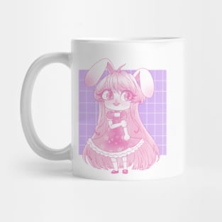 Pink bunny girl Mug